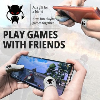 Ống bọc ngón tay hai ngón tay bằng vải bạc siêu mỏng chống trượt màu bạc hỗ trợ chơi game pubg