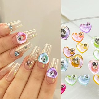 Đá Mắt Mèo 3D Lấp Lánh Đính Móng Nghệ Thuật