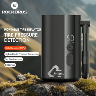  Rockbros Túi Bơm Hơi Điện Tử Mini Không Dây Dành Cho Xe Đạp Điện 