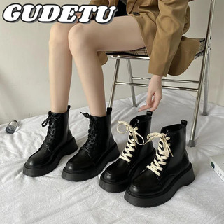 Gudetu❤doc martens for women. nền tảng doc martens. giày bốt anh quốc instagram mỏng cổ thấp mỏng mới giày bốt đường phố siêu hot màu đen