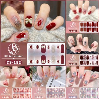 Bộ 14 miếng dán móng tay không độc hại chống thấm nước họa tiết hoạt hình dễ thương