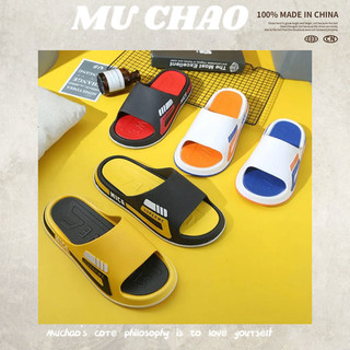 Muchao Dép Quai Ngang Đế Bằng Chống Trượt Thời Trang Cho Nam
