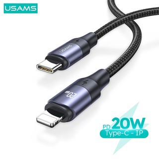 Usams Type C — IP Dây Cáp Dữ Liệu Sạc Nhanh 1.2m 2m 3m 20W USB C IP Cho 1phone 8 11 14 12 13pro max