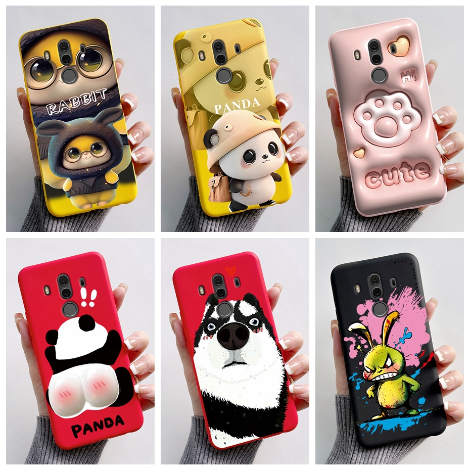 Ốp Điện Thoại TPU Dẻo Họa Tiết Gấu Trúc Đáng Yêu Cho Huawei Mate 10 Pro Huawei Mate10 10Pro