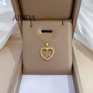DALATI Dây Chuyền Bằng Thép Titan Đính Kim Cương Sang Trọng Cho Nữ
