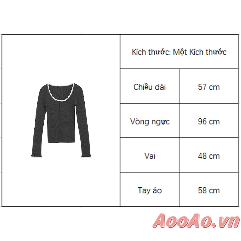 Áo len đan tay dài dáng ôm thời trang cho nữ