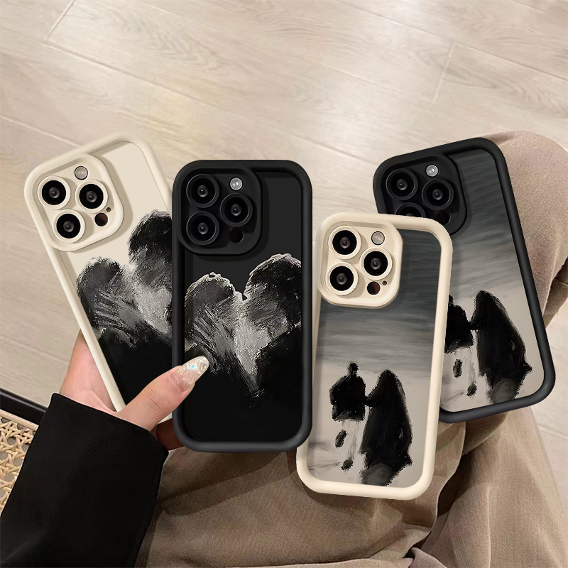 Ốp Điện Thoại Mềm Tranh Sơn Dầu Cho IPhone 15 XS Max 12 Pro Max 7 6 8 6S Plus SE 2020 XR X 7Plus 11 15 13 14