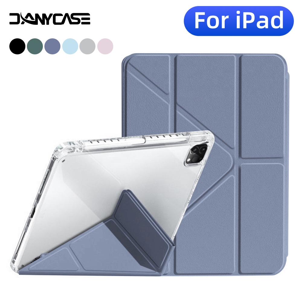 Bao Da Máy Tính Bảng Trong Suốt Hình Chữ Y Cho iPad Air1 / Air 2 5 / 6th 9.7 7 / 8 / 9th 10.2 10th Air4 / 5 10.9 Pro 11 12.9 Mini 6
