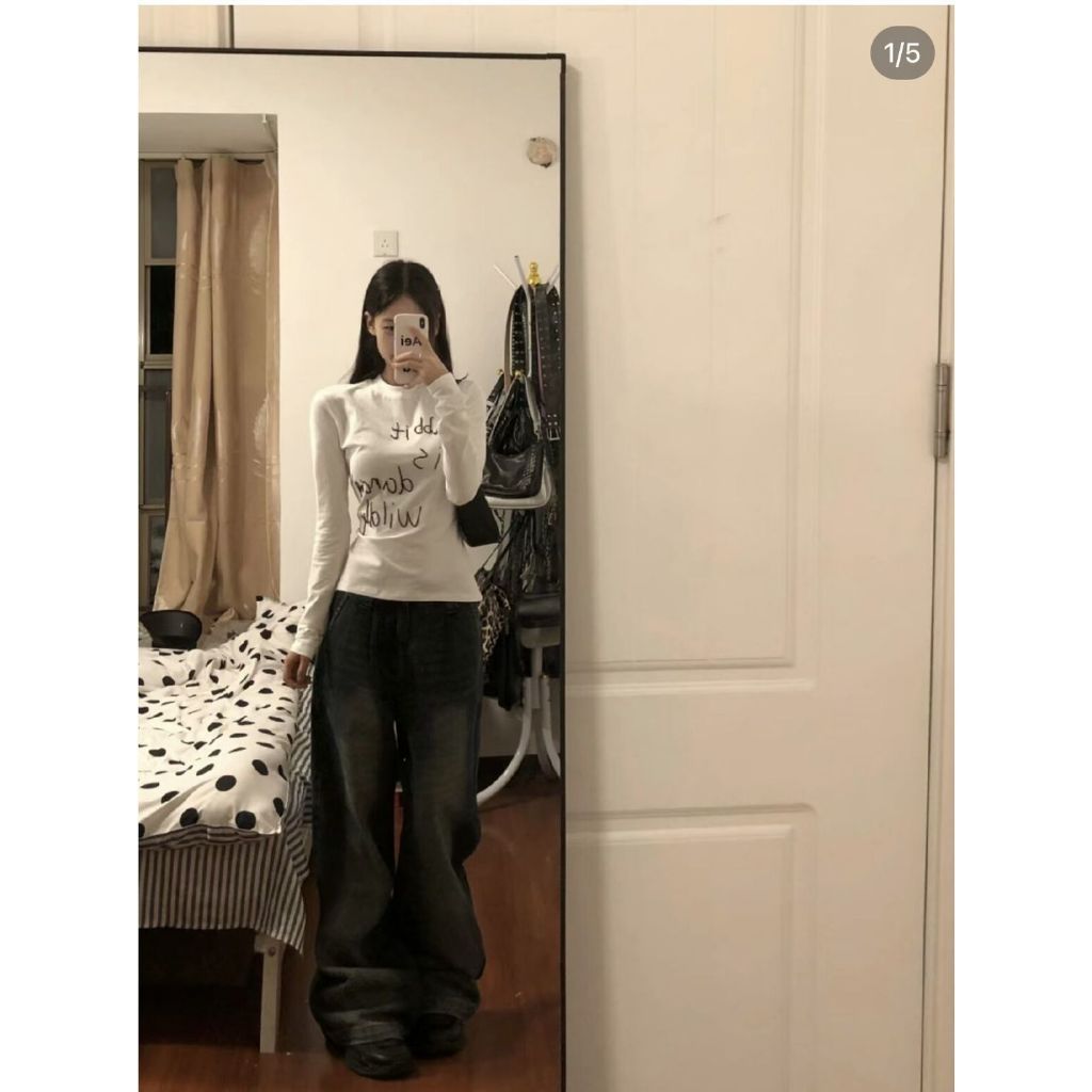 Honypove Áo Thun Nữ Ngắn Tay Màu Trắng Phong Cách Mới