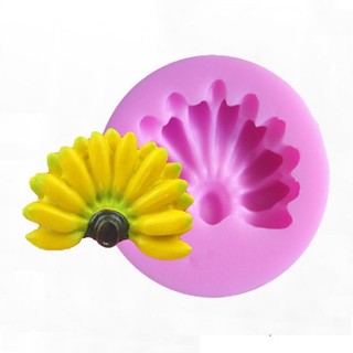  Khuôn Làm Bánh Chất Liệu Silicone Hình Quả Chuối Dễ Thương 