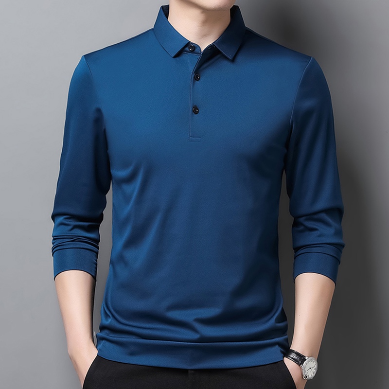 Áo polo Dài Tay In Họa Tiết Thời Trang Mùa Hè Dành Cho Nam