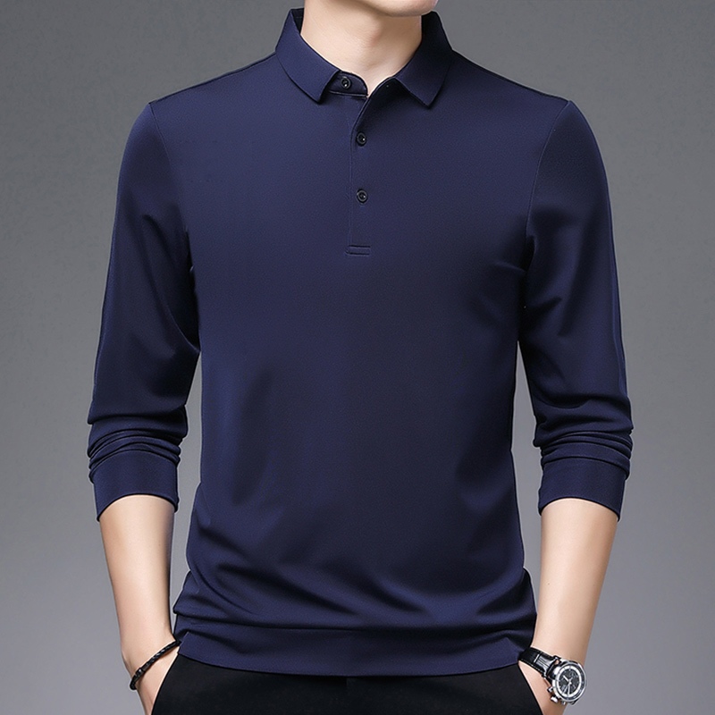 Áo polo Dài Tay In Họa Tiết Thời Trang Mùa Hè Dành Cho Nam