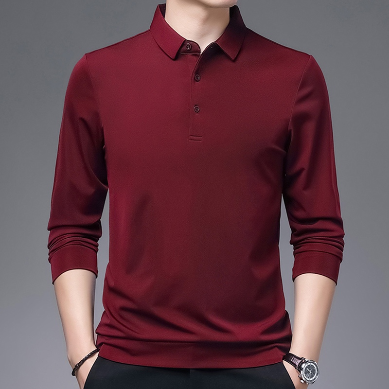 Áo polo Dài Tay In Họa Tiết Thời Trang Mùa Hè Dành Cho Nam