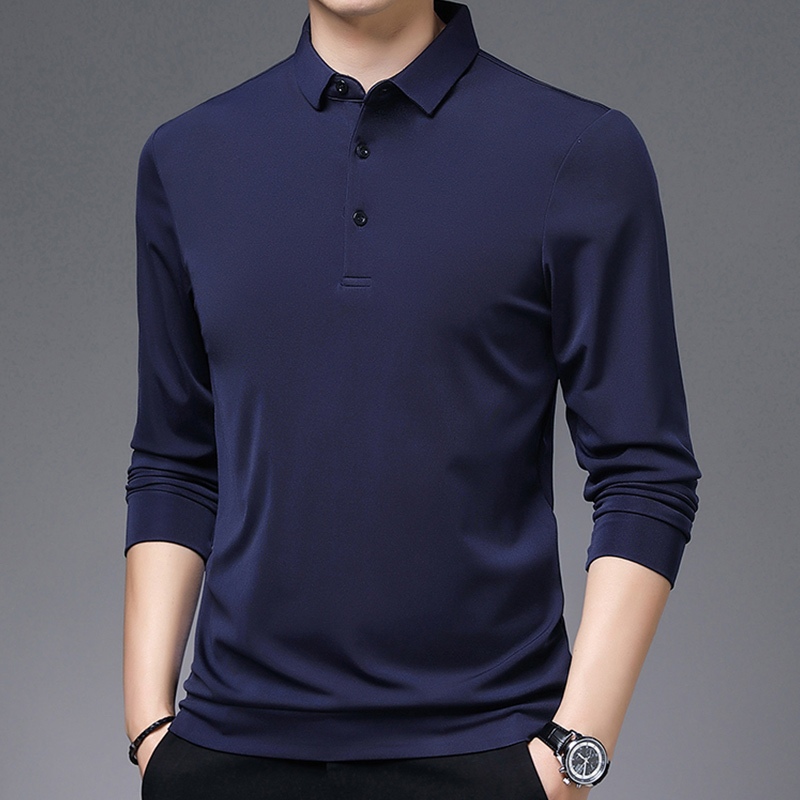 Áo polo Dài Tay In Họa Tiết Thời Trang Mùa Hè Dành Cho Nam