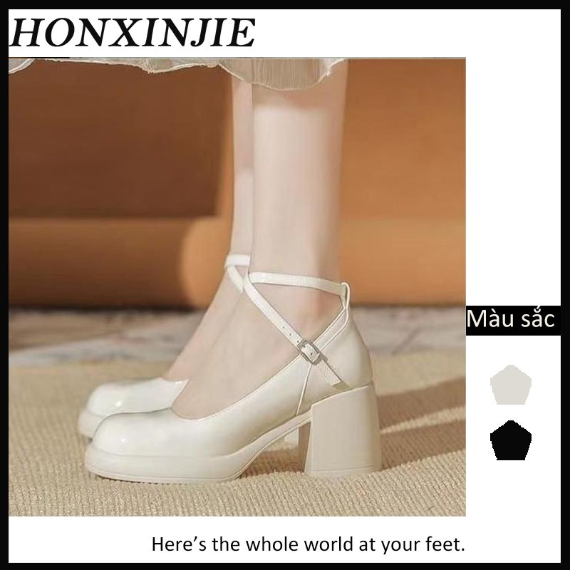 HONGXINJIE dép đế cao dép sandal nữ giày nữ Đa dụng Trẻ trung Êm ái Đế chống trơn trượt FGD23000JU 40Z231007