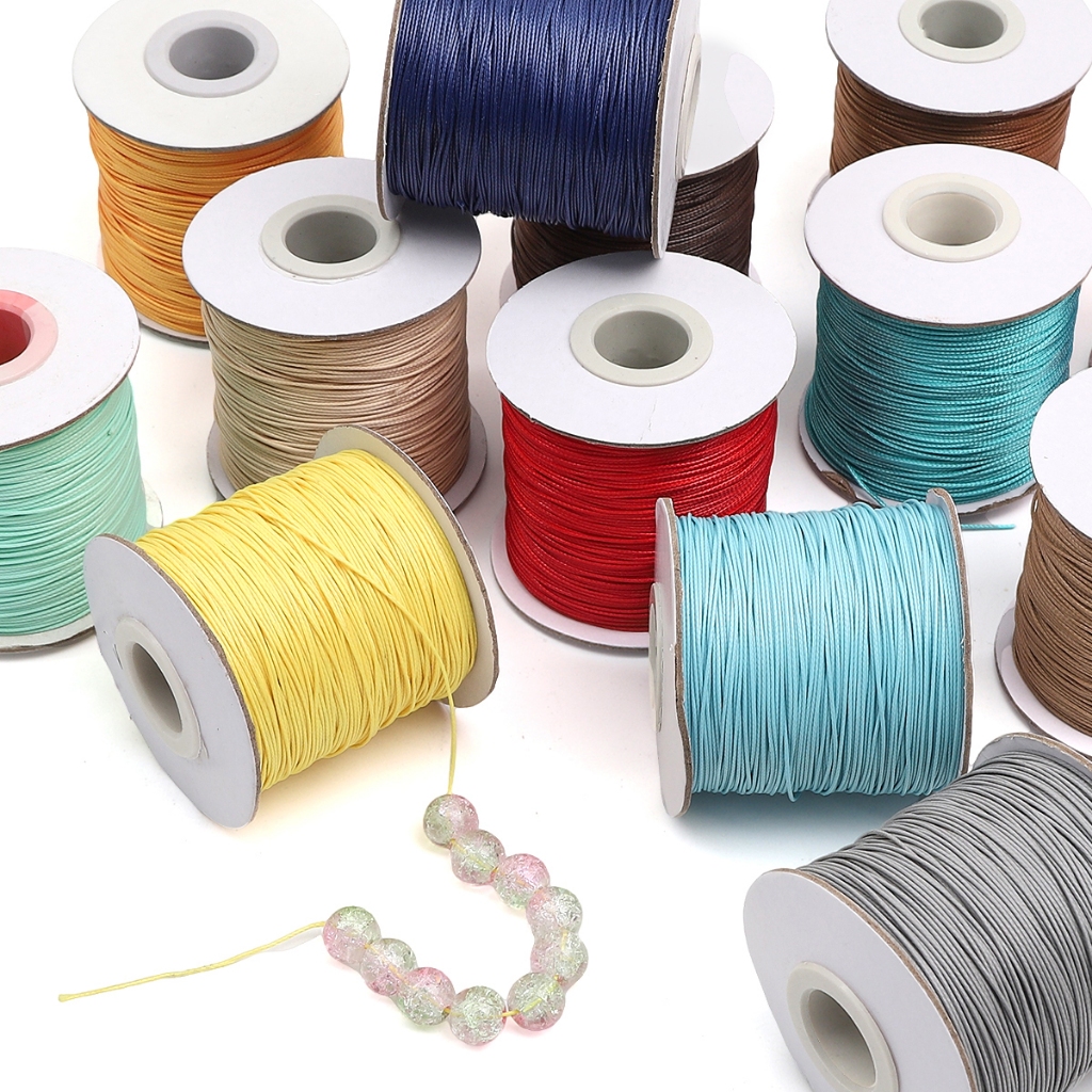 [0.5mm] 10m Hàn Quốc Sợi Sáp Handmade Trang Sức Đính Hạt Chất Liệu DIY Làm Dây Đính Hạt Tay Tinh Tế