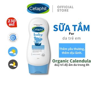 Cetaphil baby Sữa Tắm Gội dịu lành cho bé Cetaphil Baby Wash & Shampoo với Hoa Cúc hữu cơ 230ml / 400ml