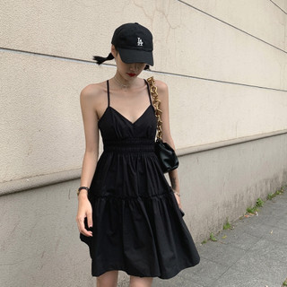 Tranh Treo Tường Trang Trí Màu Xanh Dương Độc Đáo | Đầm Hai Dây Cổ Chữ V Màu Đen Thời Trang Mùa Hè 2024 Cho Nữ
