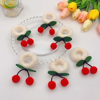 🌺🌺Dây Cột tóc cherrey bông trắng nhỏ Tóc Quốc Cho Nữ
