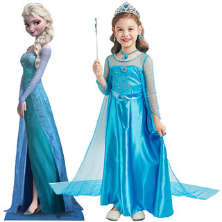 Đầm cosplay công chúa Elsa lạ mắt mặc sinh nhật Halloween bữa tiệc Giáng sinh quà tặng cho bé gái