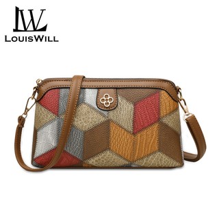 LouisWill Túi Đeo Chéo Cỡ Lớn In Họa Tiết Phong Cách Bohemian Thời Trang Cho Nữ
