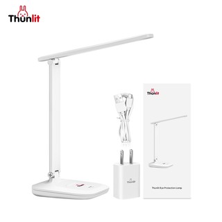 Đèn bảo vệ mắt Thunlit 7W 3 nhiệt độ màu chỉnh được sạc USB 3200mAh Đèn bàn LED có thể gập lại để học tập cho sinh viên