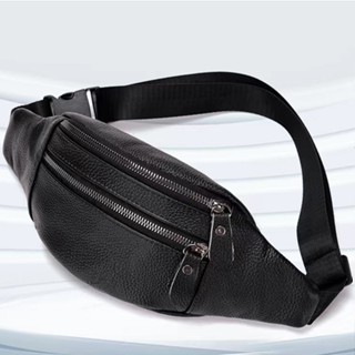 Túi Da Bò Đeo Chéo Ngực Đựng Điện Thoại Chống Nước Đa Năng Thời Trang Cho Nam