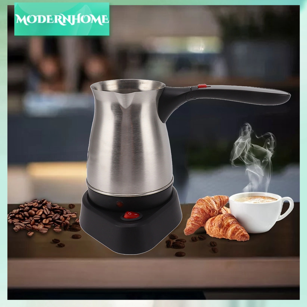 ModernHome 500Ml 600W Thổ Nhĩ Kỳ Cà Phê Máy Có Thể Gập Lại Tay Cầm Chống Bỏng Nước EU Cắm Điện 220V Bình để Làm