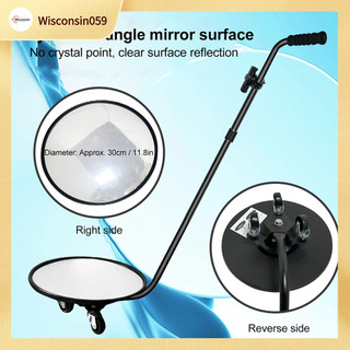 Gương kiểm tra khe hở V3 Gương an toàn có tay cầm dạng ống lồng và góc điều chỉnh dưới gương phản xạ kiểm tra xe