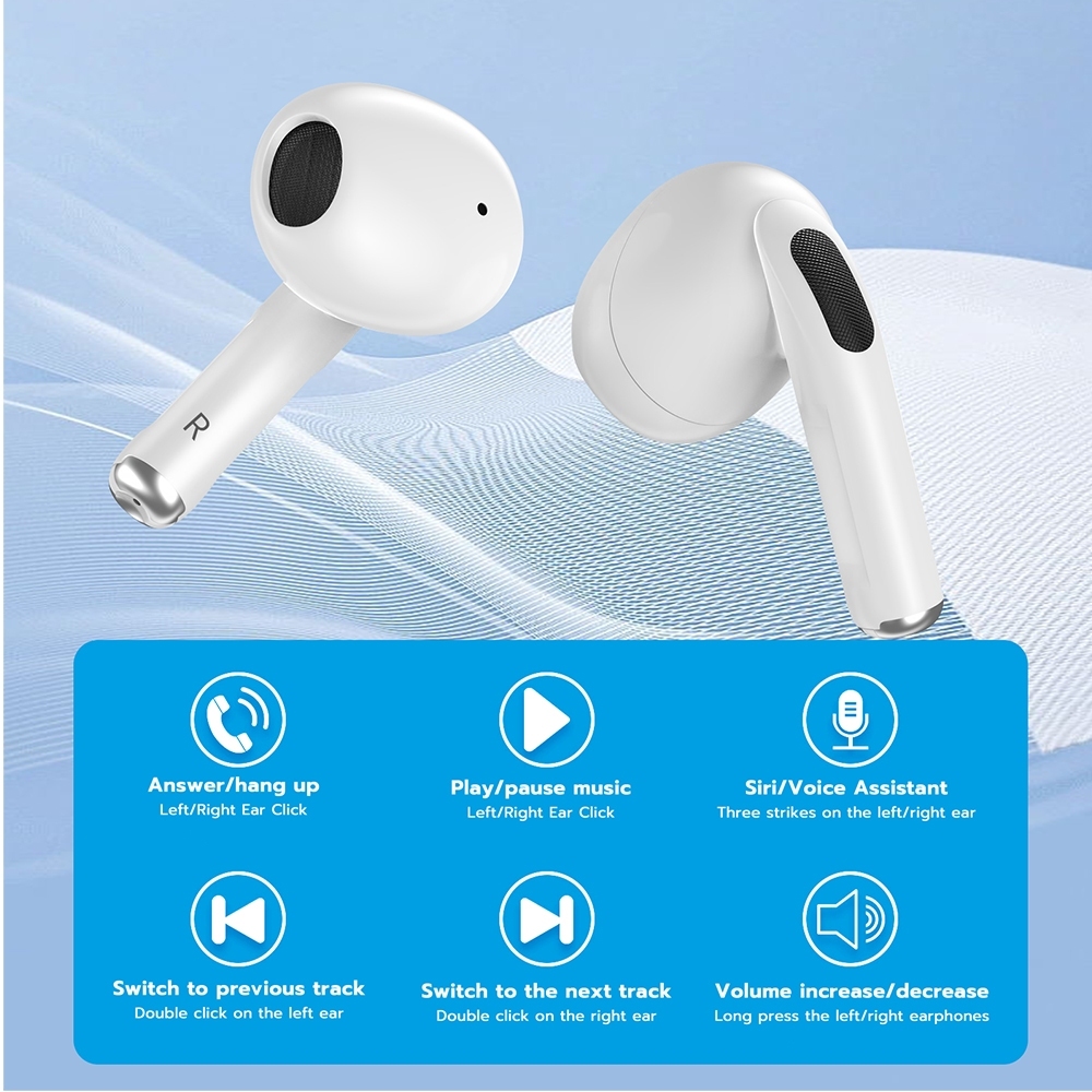 Tai Nghe Bluetooth Không Dây Goojodoq TWS Bluetooth 5.3 Giảm Tiếng Ồn HD Tích Hợp Mic Tự Động Kết Nối Cảm Ứng | BigBuy360 - bigbuy360.vn