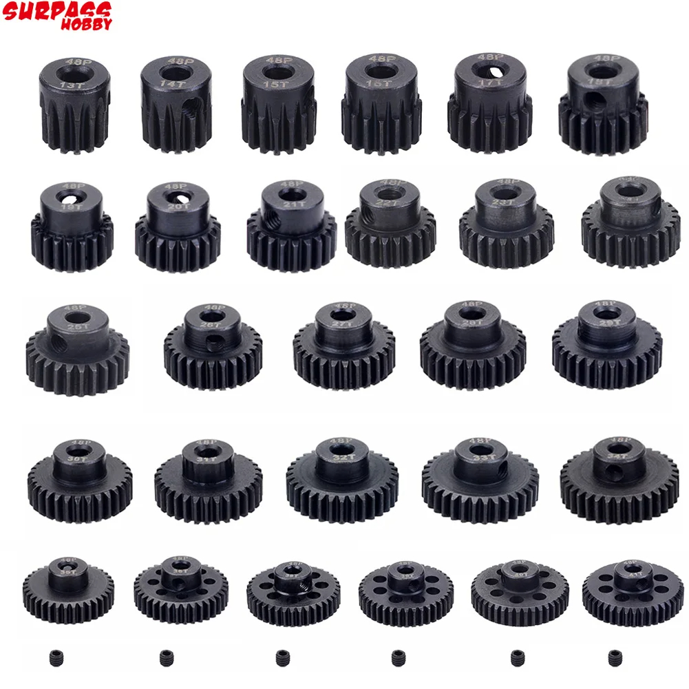 Set 5 Bánh Răng 48DP 3.175mm 13T 14T 15T 16T 17T 18T 19T 20T 21T 22T 23T Cho Xe Ô Tô Đồ Chơi Tỉ Lệ 1