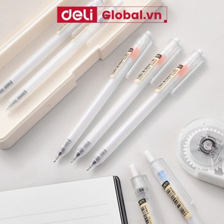 1 bút mực gel đen ngòi 0.38mm có nắp đậy
