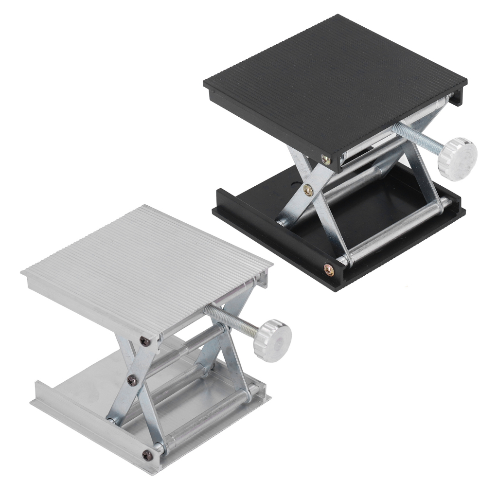 Bệ nâng phòng thí nghiệm Công cụ đo lường có thể điều chỉnh chiều cao 90x90mm Nền tảng thủ công