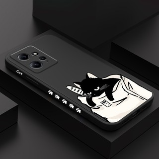 Ốp Điện Thoại Họa Tiết Mèo Và Bánh Mì Dễ Thương Cho Xiaomi Redmi Note 12S 12 Pro PLus 4G 5G Pro