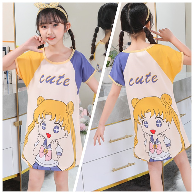 Đầm Ngủ Siêu Nhẹ Dễ Thương Xinh Xắn Dành Cho Bé Gái