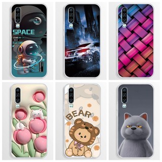 Ốp Điện Thoại Silicone Mềm Trong Suốt Họa Tiết Phi Hành Gia Cho Huawei P30 P30Pro 2023 P30 Pro