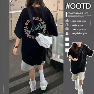 QuanQuanMa 100% cotton ngắn tay áo t-shirt nữ Hàn Quốc lỏng lẻo Unisex trên quần áo Women Top