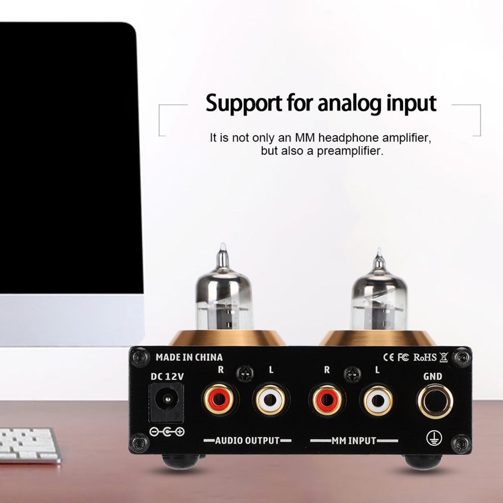 Có thể bán buôn Bộ khuếch đại phono MM 110-240V RCA mạ vàng washington057 Hàng giao ngay