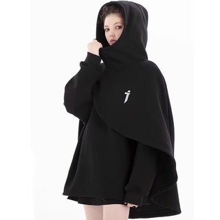 Áo hoodie giả hai lớp cổ cao thời trang xu hướng mới unisex