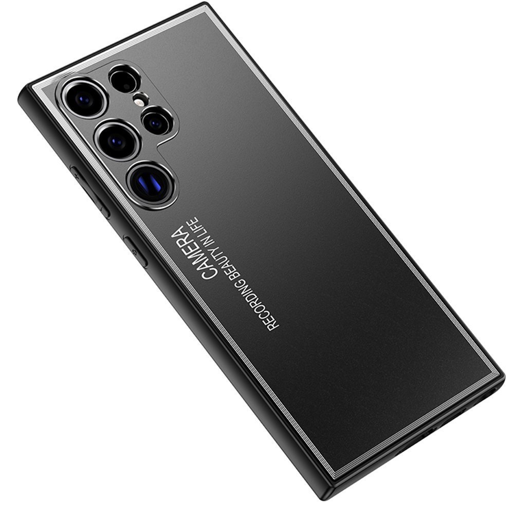 Ốp Điện Thoại Kim Loại Mặt Nhám Bảo Vệ Ống Kính Máy Ảnh Cho Samsung Galaxy S23 S24 Ultra Plus