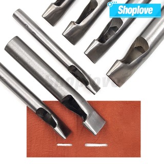 1 Dụng Cụ Đục Lỗ Thắt Lưng Da Hình Oval Rộng 2mm-6mm
