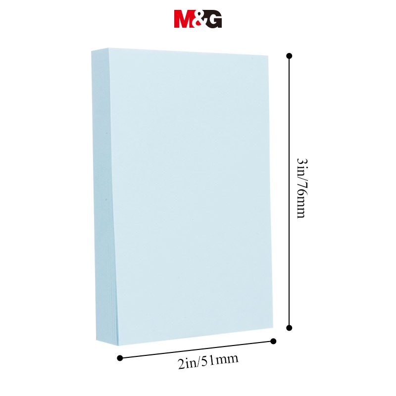 M&G giấy note ghi chú  Set 100 Nhãn Dán Ghi Chú 4 Màu 76 * 76mm 4 Màu