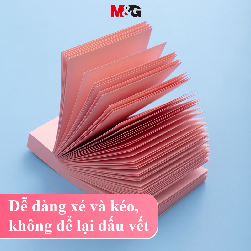 M&G giấy note ghi chú  Set 100 Nhãn Dán Ghi Chú 4 Màu 76 * 76mm 4 Màu