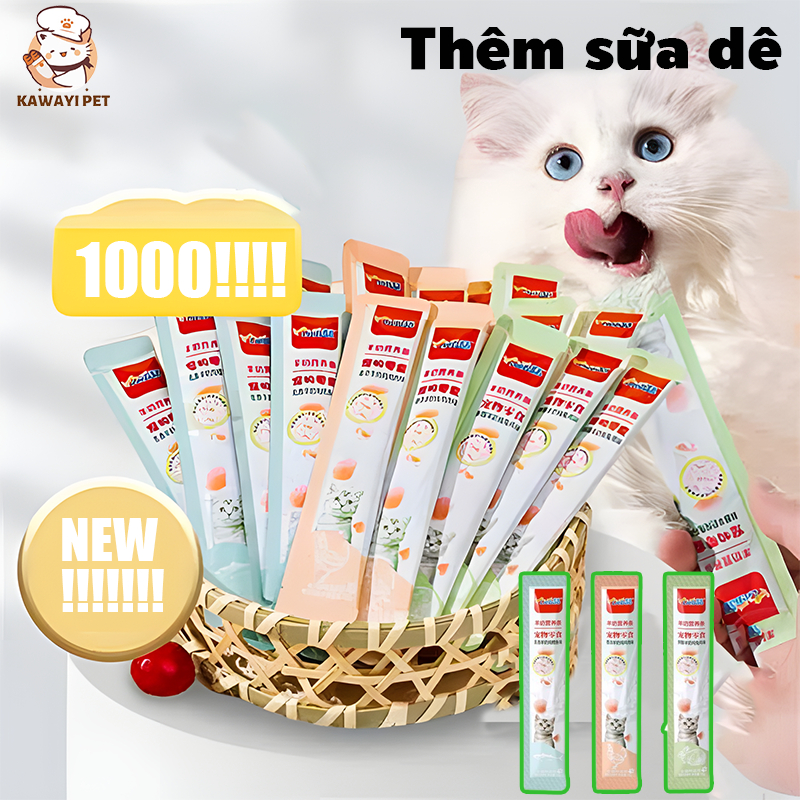 Thêm sữa dê, thích hợp cho mèo con pate mèo 15g HHMPS0031