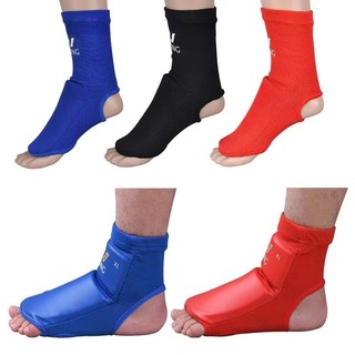 Sanding bảo vệ mu bàn chân Muay Thái bảo vệ chân bao gồm mắt cá chân kickboxing bảo vệ mắt cá chân vớ bảo vệ va chạm PU bông da bảo vệ