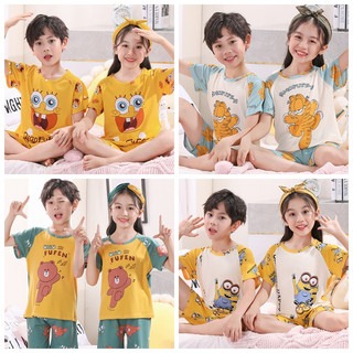 Bộ Đồ Ngủ Tay Ngắn In Hình Doraemon Dễ Thương Cho Bé quần áo bé trai
