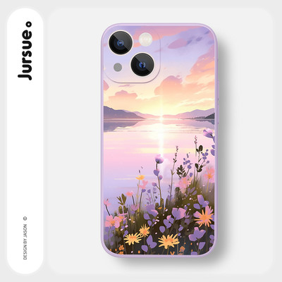 Ốp lưng JURSUE mềm dễ thương đẹp độc lạ Cho iPhone 16 15 14 13 12 11 Pro Max SE 2020 X XR XS ip 8 7 Plus Y4514Q