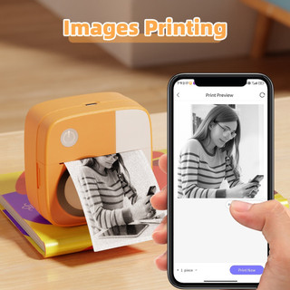 Máy in nhiệt mini kết nối bluetooth không dây cho điện thoại android ios