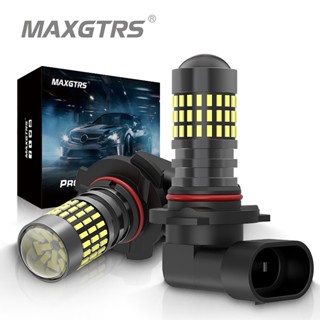 Set 2 đèn Led sương mù MAXGTRS siêu sáng H8 H11 9005 9006 H10 3014 6000K ánh sáng trắng dành cho ô tô