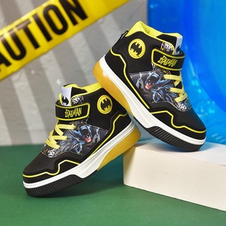 Giày thể thao cổ vừa thay đổi màu sắc phong cách marvel batman size 25-34 thời trang thu đông cho bé trai